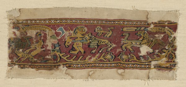 Fragment of a Border, Egypt, Roman period (30 B.C.- 641 A.D.)/Arab period (641-969), 6th/7th century.
