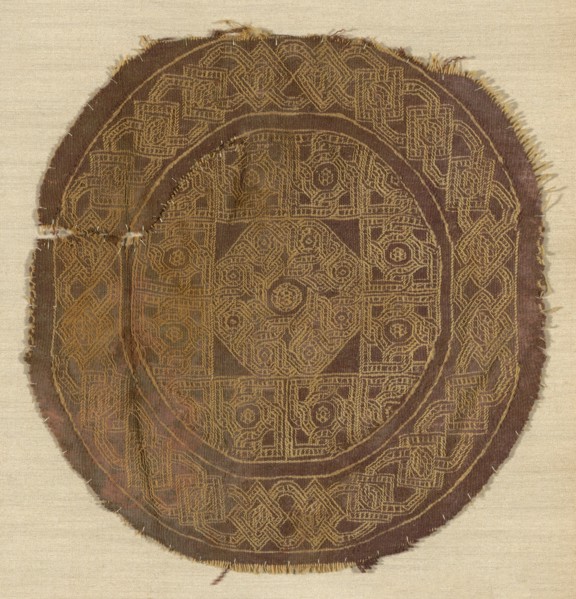 Roundel, Egypt, Roman period (30 B.C.- 641 A.D.), 3rd/5th century.