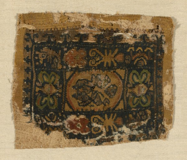 Square Panel, Egypt, Roman period (30 B.C.- 641 A.D.)/Arab period (641-969), 4th/8th century.