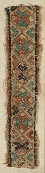 Border, Egypt, Roman period (30 B.C.- 641 A.D.), 5th/6th century.