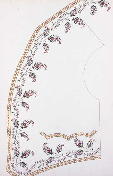 Waistcoat Design, England, 1830s/40s.