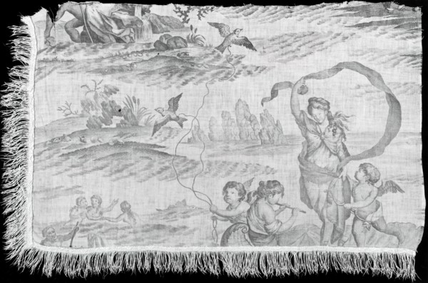 Birth of Venus (Furnishing Fabric), England, 1800/05. Engraved by Jean Baptiste Masse after Charles Joseph Natoire.