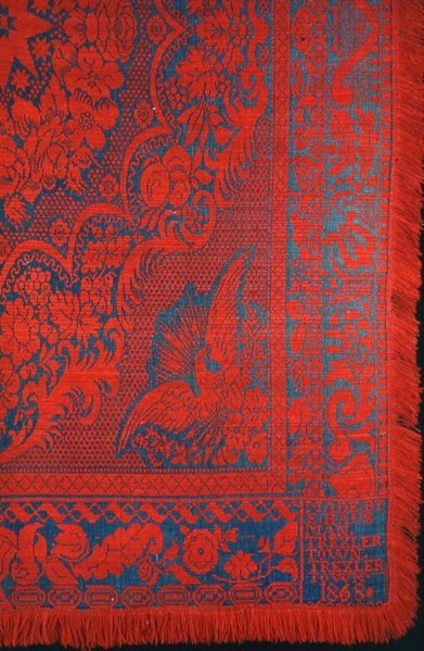 Coverlet, Pennsylvania, 1868.