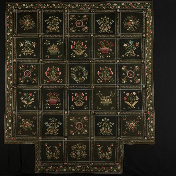 Bedcover, Massachusetts, c. 1849.