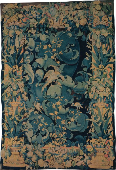 Large Leaf Verdure with Birds, Flanders, about 1550/75.