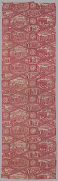 'Scenes of Rome' Furnishing Fabric, France, c. 1815.