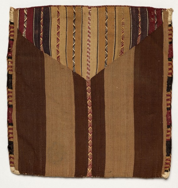 Coca Bag, Peru, A.D. 1532/1650. Small bag used for carrying coca leaves which, when chewed, act as a mild stimulant and suppress hunger, thirst, pain, and fatigue. Coca leaves can be processed to prod...