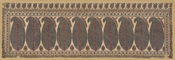 Shawl End, India, c. 1805-10.