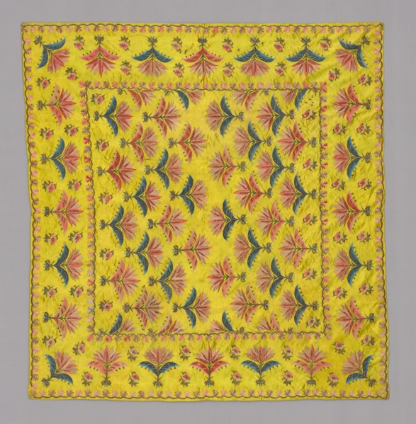 Needlework Cover, India, 19th century.