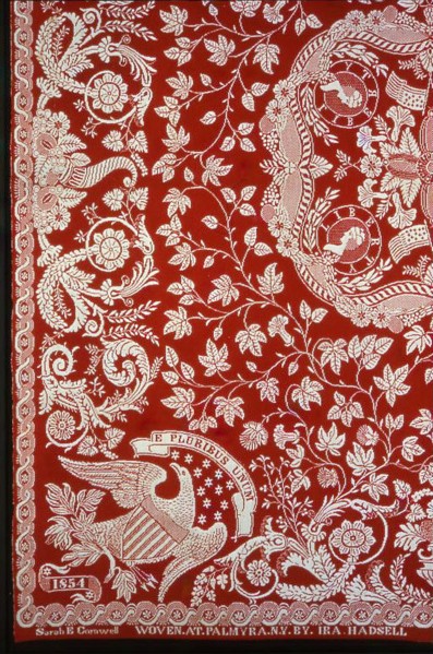 Coverlet, New York, 1854.