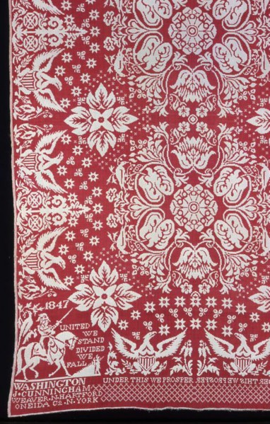Coverlet, United States, 1847.