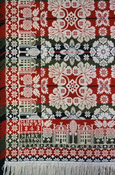 Coverlet, Pennsylvania, 1843.