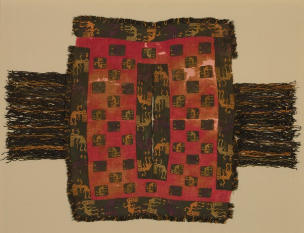 Poncho Displaying Contorted Figures, Peru, 100 B.C./A.D. 200.