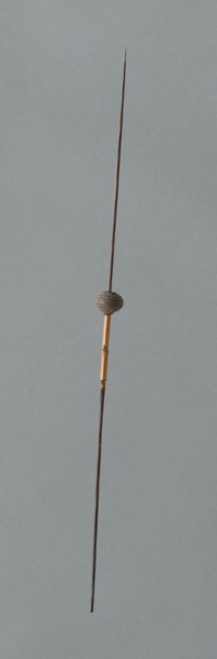 Wooden Spindles with Ceramic Whorls, Peru, 1000/1476.