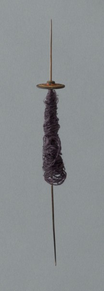 Wooden Spindles with Ceramic Whorls, Peru, 1000/1476.