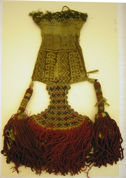 Coca Bag, Peru, A.D. 1476/1532. Small bag used for carrying coca leaves which, when chewed, act as a mild stimulant and suppress hunger, thirst, pain, and fatigue. Coca leaves can be processed to prod...