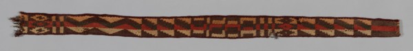 Headband or Belt Fragments, Peru, A.D. 1476/1532. Provincial Inca, possibly Ocoña Valley.