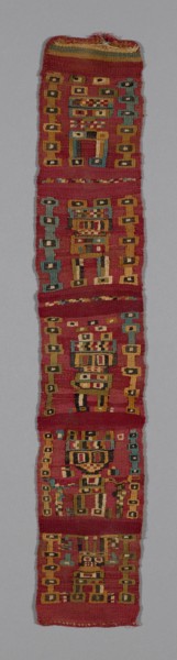Band, Peru, A.D. 800/1100. Human-like figures.