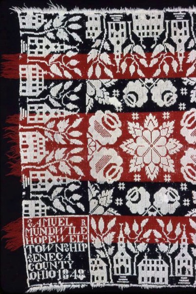 Coverlet, Ohio, 1848.