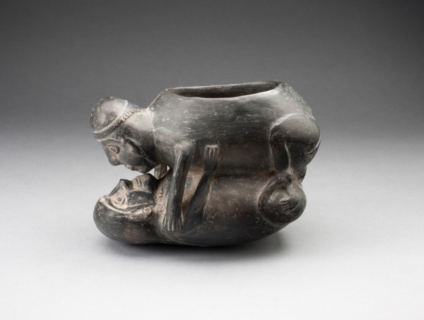 Jar in the Form of an Erotic Scene, A.D. 1200/1470.
