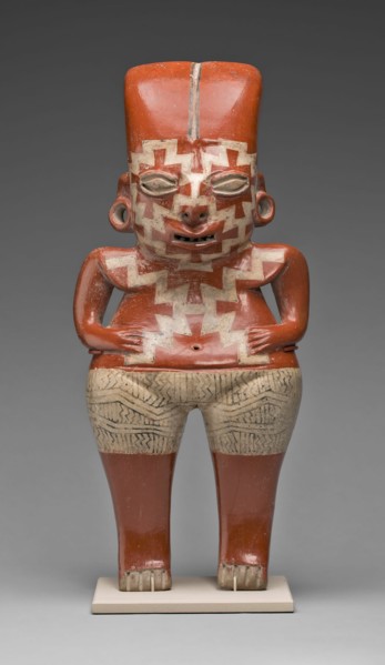 Female Figure with Bold, Geometric Face and Body Paint, 200/100 B.C.