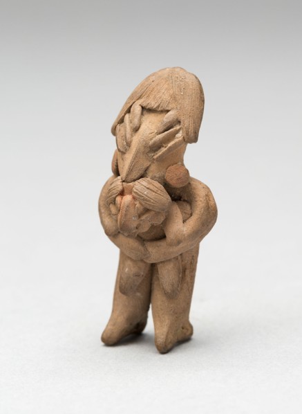 Standing Female Holding a Child in Her Arms, 500 B.C./300 B.C.