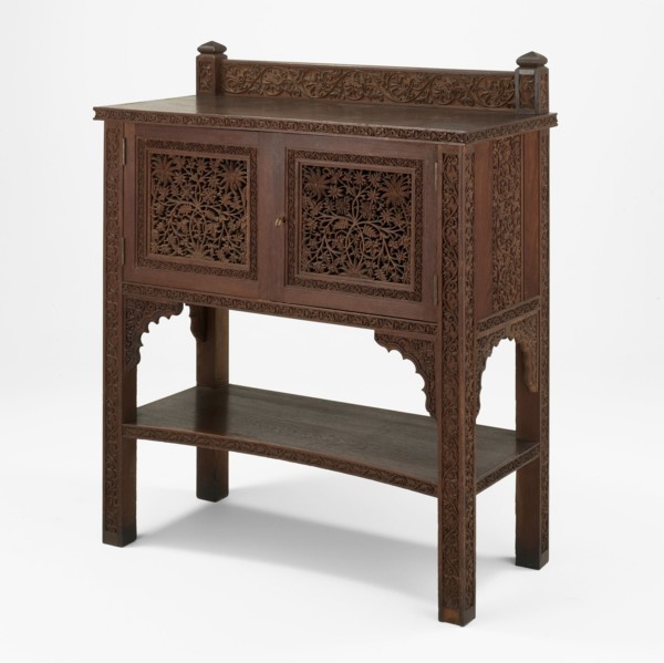 Server, c. 1880/90. Designed by Lockwood de Forest. Wood carved in Ahmedabad, India, assembled in New York.