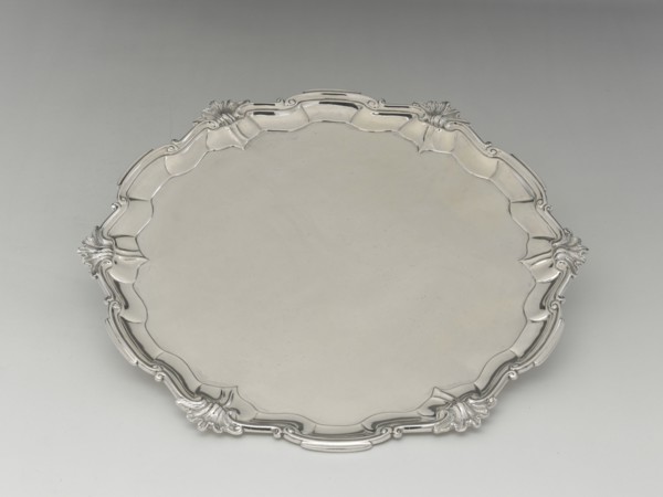 Salver, 1755/65. Designed by Myer Myers.
