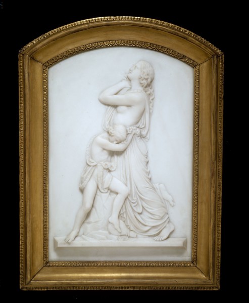 Hagar and Ishmael, 1856. Hagar pleads to the heavens to rescue her son.