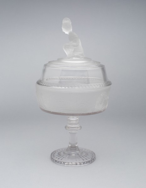 Westward Ho!/Pioneer pattern covered dish, 1876/90.