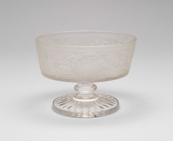 Westward Ho!/Pioneer pattern footed dish, c. 1876.