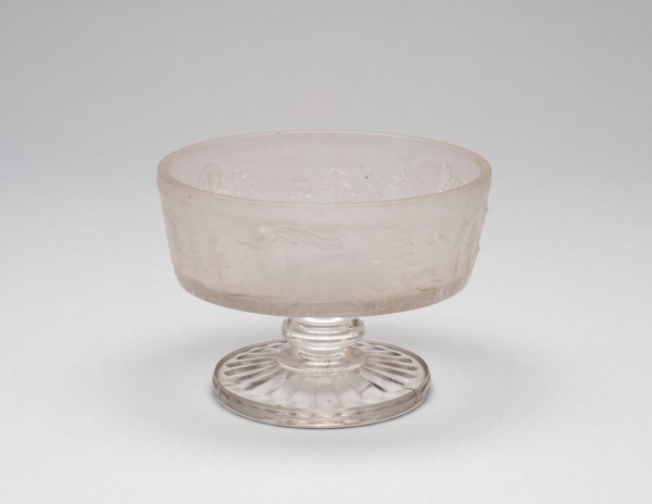 Westward Ho!/Pioneer pattern footed dish, c. 1876.