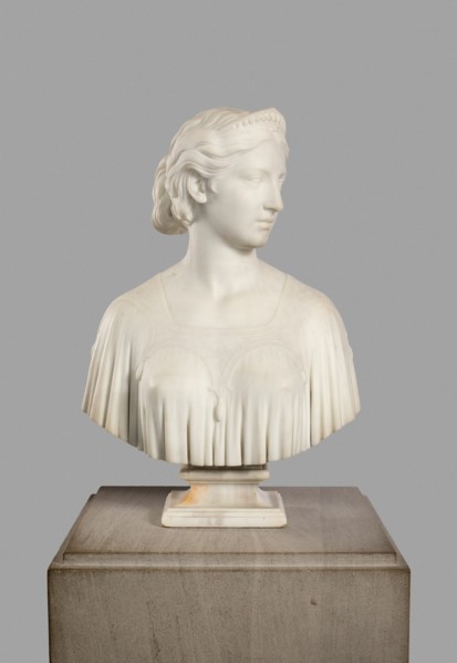 Ginevra, 1865/68. Eponymous character and tragic heroine of the poem "Ginevra" from "Italy" by the English poet Samuel Rogers. On her wedding night, 15-year-old Ginevra hides in a chest as a prank, bu...