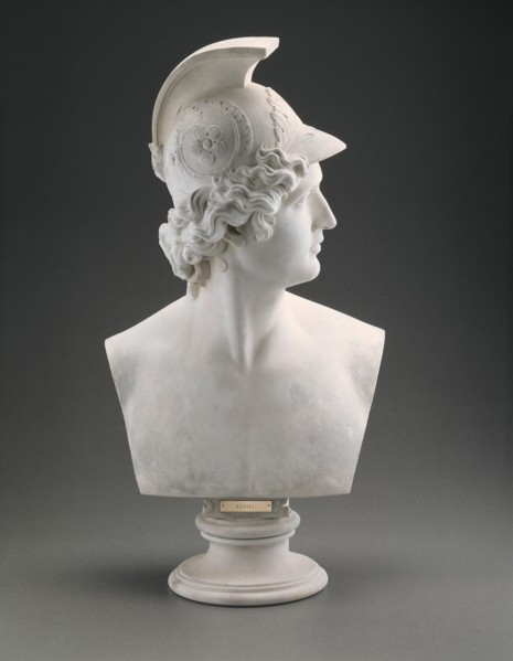 Abdiel, 1838/43. Marble bust of Abdiel, an angel from John Milton's epic poem "Paradise Lost".