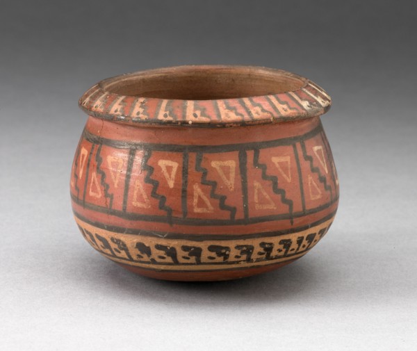 Miniature Bowl with Geometric Textile-Like Pattern, A.D. 1450/1532.