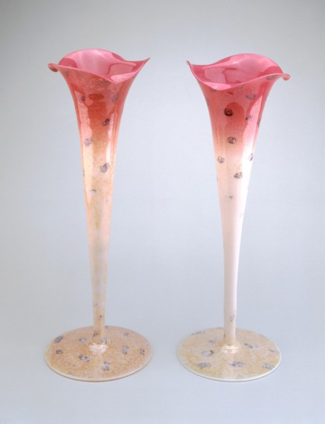 Pair of Agata Vases, c. 1887.