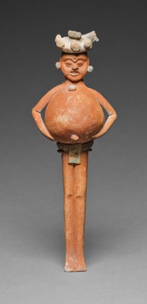 Rattle in the Form of a Mythological Figure, A.D. 650/800.