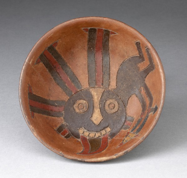 Bowl with Anthropomorphic Figure, 650/150 B.C.