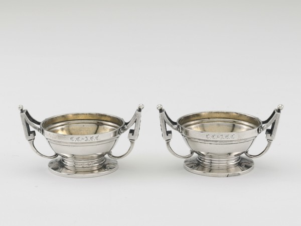 Pair of Salt Dishes, 1850/60.