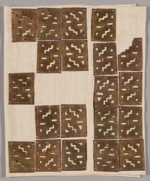 Rectangular Costume Ornaments with Geometric Motifs, A.D. 1000/1450.