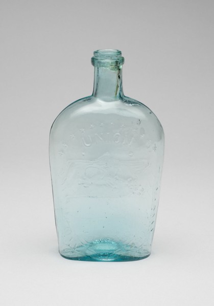 Flask, 1870/76. 'Union' and American eagle.