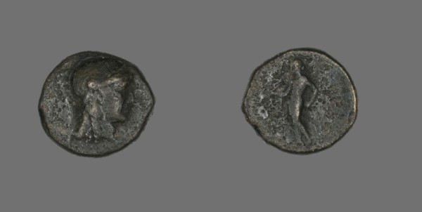 Coin Depicting the Goddess Athena, 246-225 BCE.