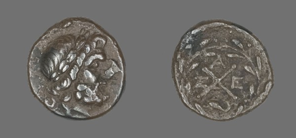 Hemidrachm (Coin) Depicting the God Zeus Amarios, 280-146 BCE.