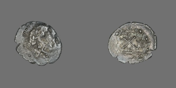 Hemidrachm (Coin) Depicting the God Zeus Amarios, 191-146 BCE.