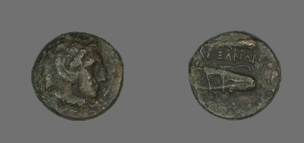 Coin Depicting the Hero Herakles, 336-323 BCE.