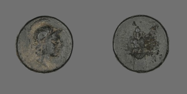 Coin Depicting the Goddess Athena, about 200-133 BCE.