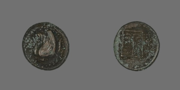 Coin Depicting Pegasus, about 400-310 BCE.