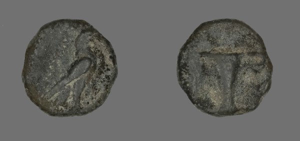 Coin Depicting an Eagle, about 320-250 BCE.