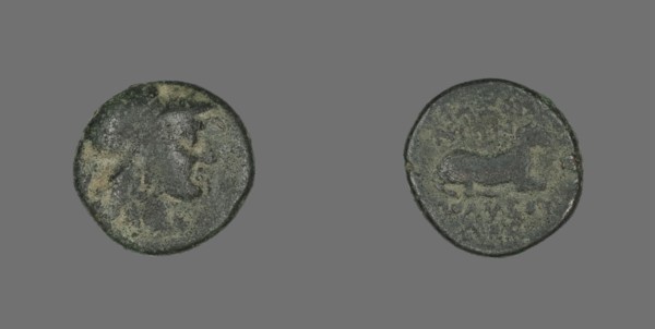 Coin Depicting the Goddess Athena, 387-301 BCE.