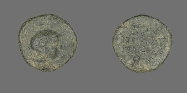 Coin Depicting the Goddess Athena, 300-200 BCE.